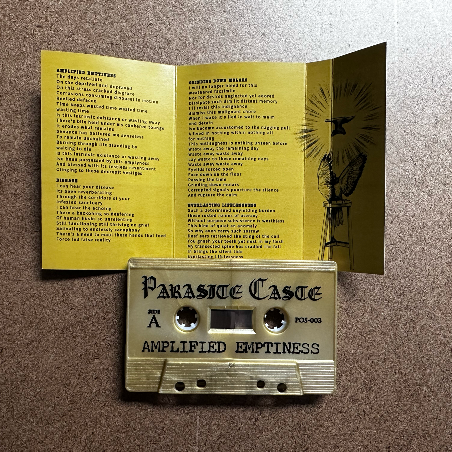 Parasite Caste Gold Cassette and J Card
