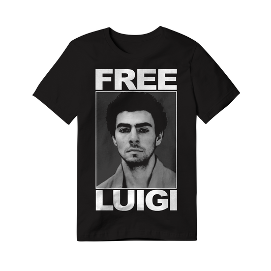 Free Luigi - Black Comfort Colors T Shirt