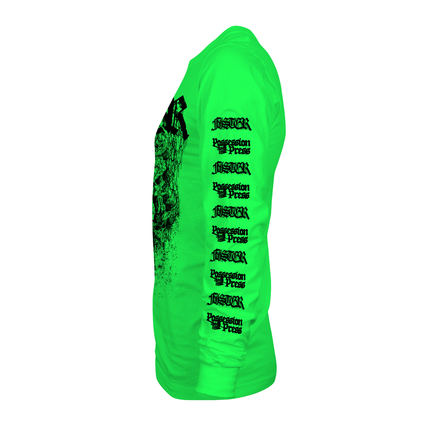 Fister - Hi-Vis Neon Green Bone Breaker Long Sleeve T Shirt