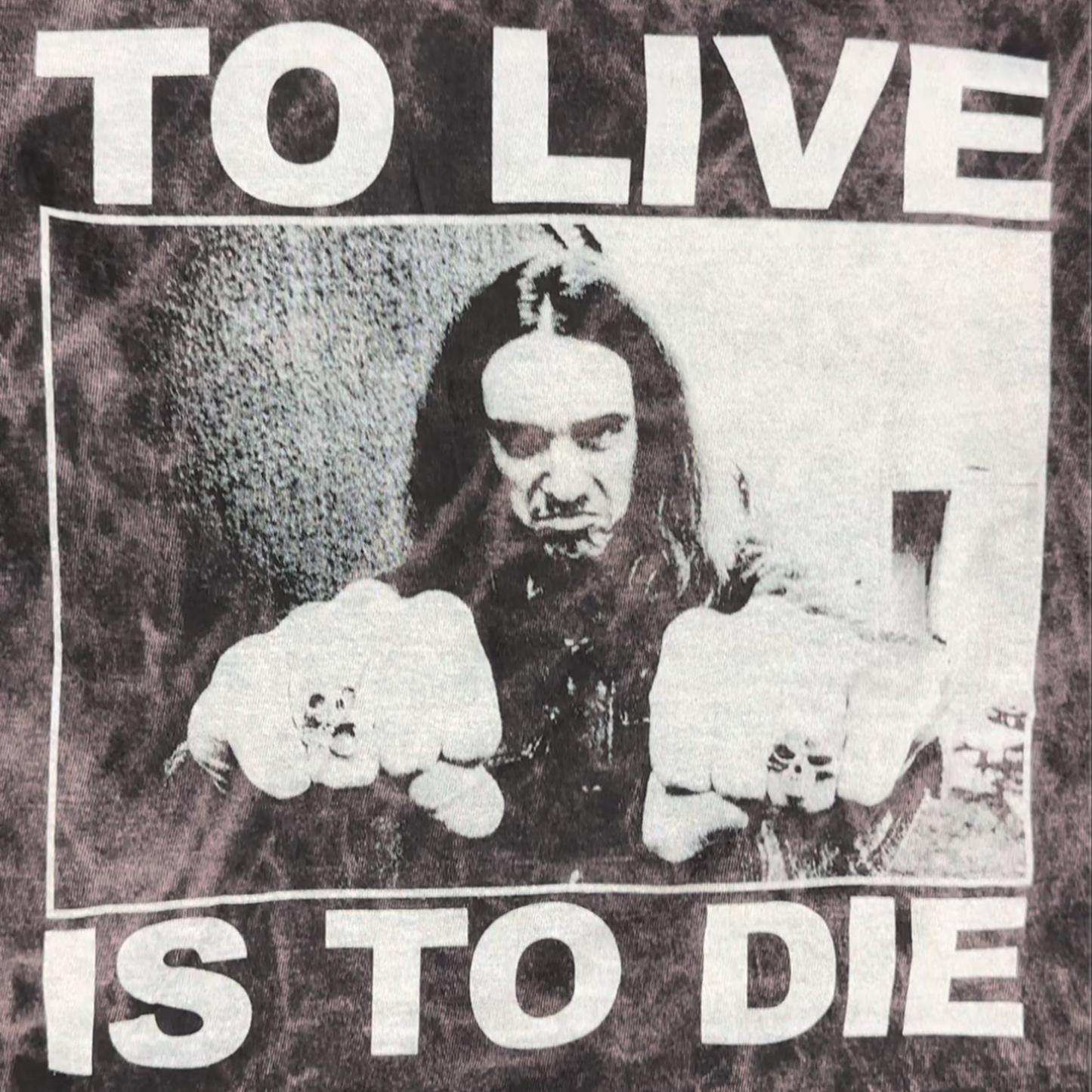 To Live Is To Die - Vintage Cloud Black T Shirt - VERY FEW REMAIN!