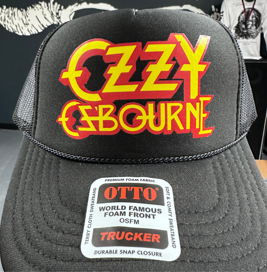 Ozzy - Classic Logo on Black Trucker Cap
