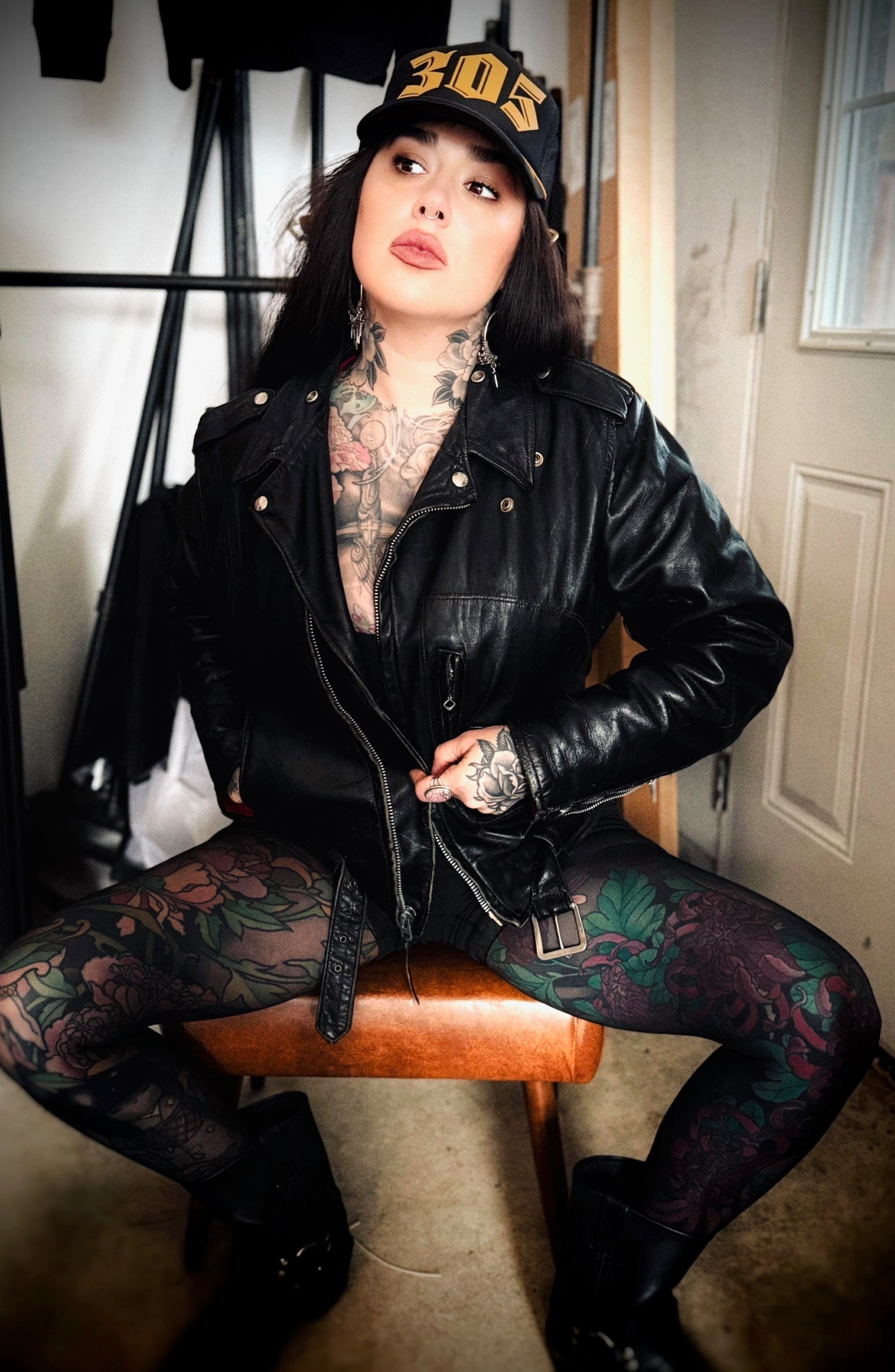 Raised By Witches - 305 Black and Gold Laurel Trucker