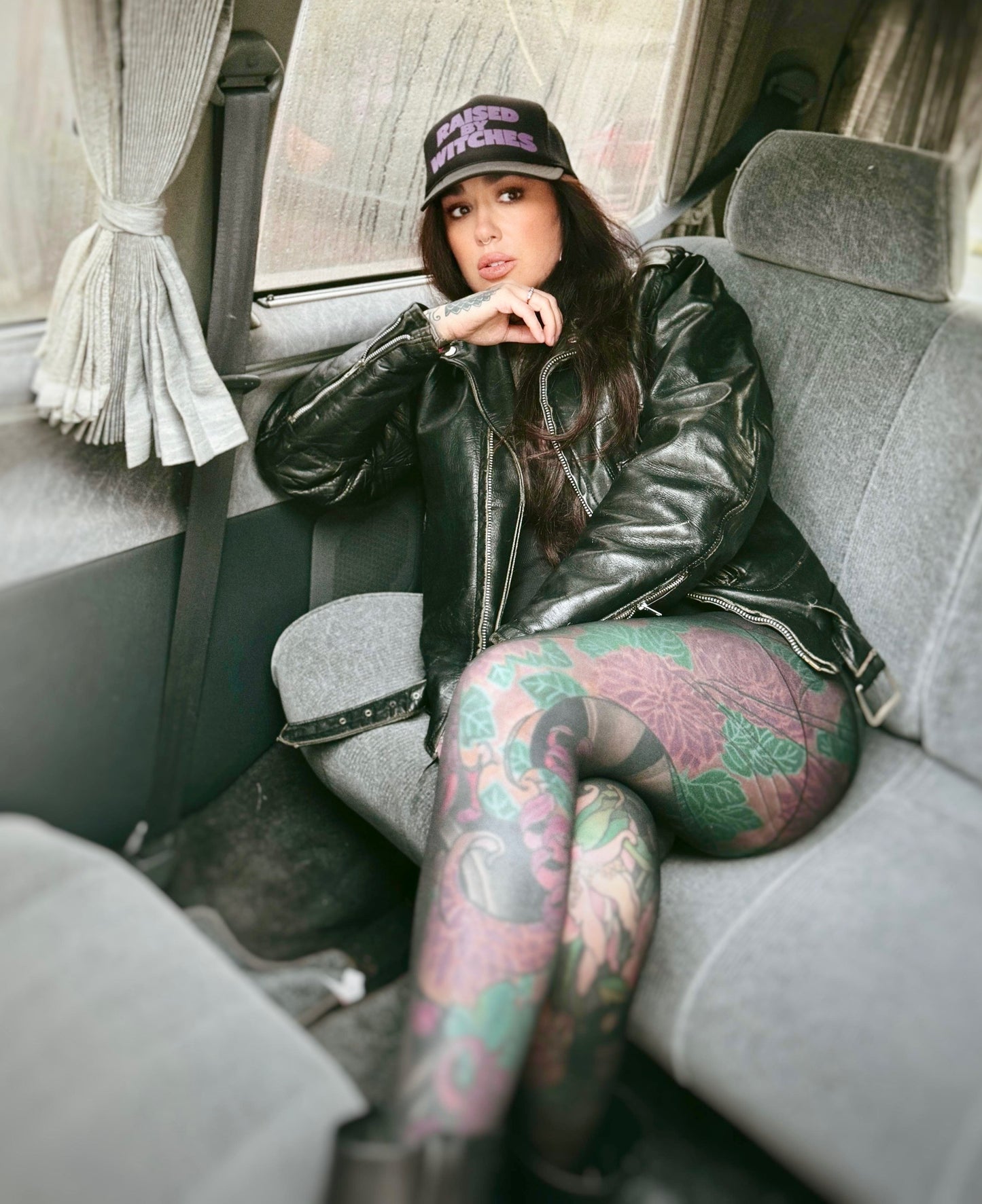 Raised By Witches - Reality Master Logo Black Trucker