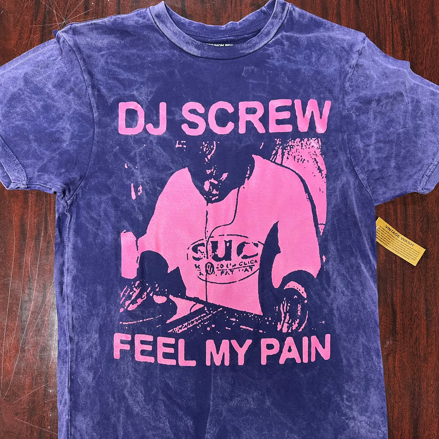 DJ Screw - Feel My Pain - Cloud Purple T Shirt - EXTREMELY LIMITED