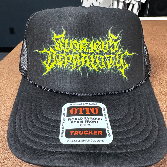 Glorious Depravity - Logo Black Trucker Cap
