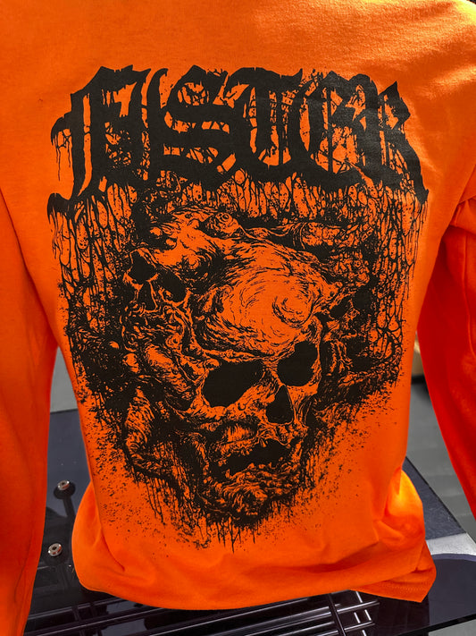 Fister - POSSESSION x MIBK COLLAB Safety Orange 4 Sided Long Sleeve T Shirt