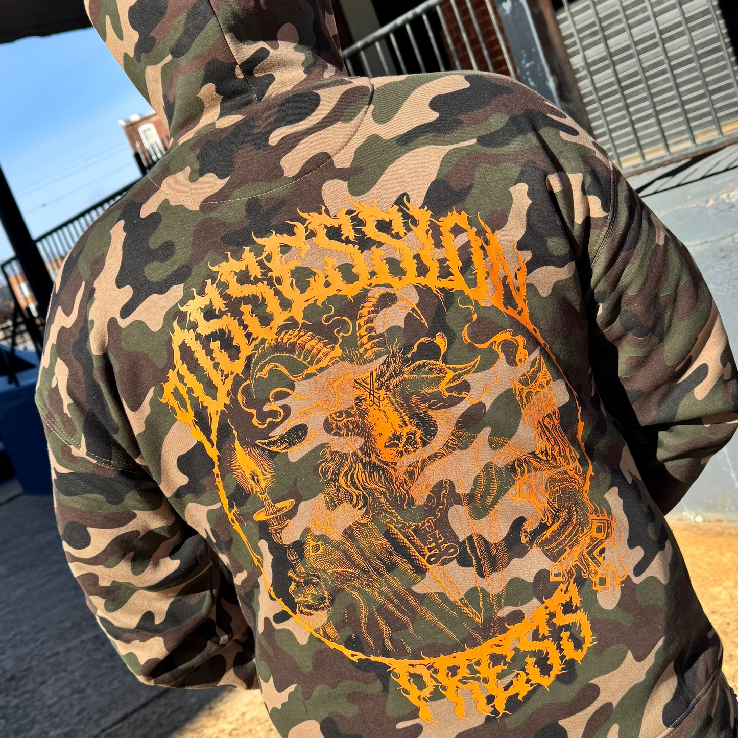 Possession Goat Heavyweight Camo Pullover Hoodie
