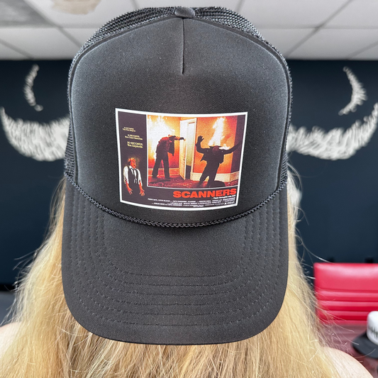 Scan me! - Black Trucker Cap