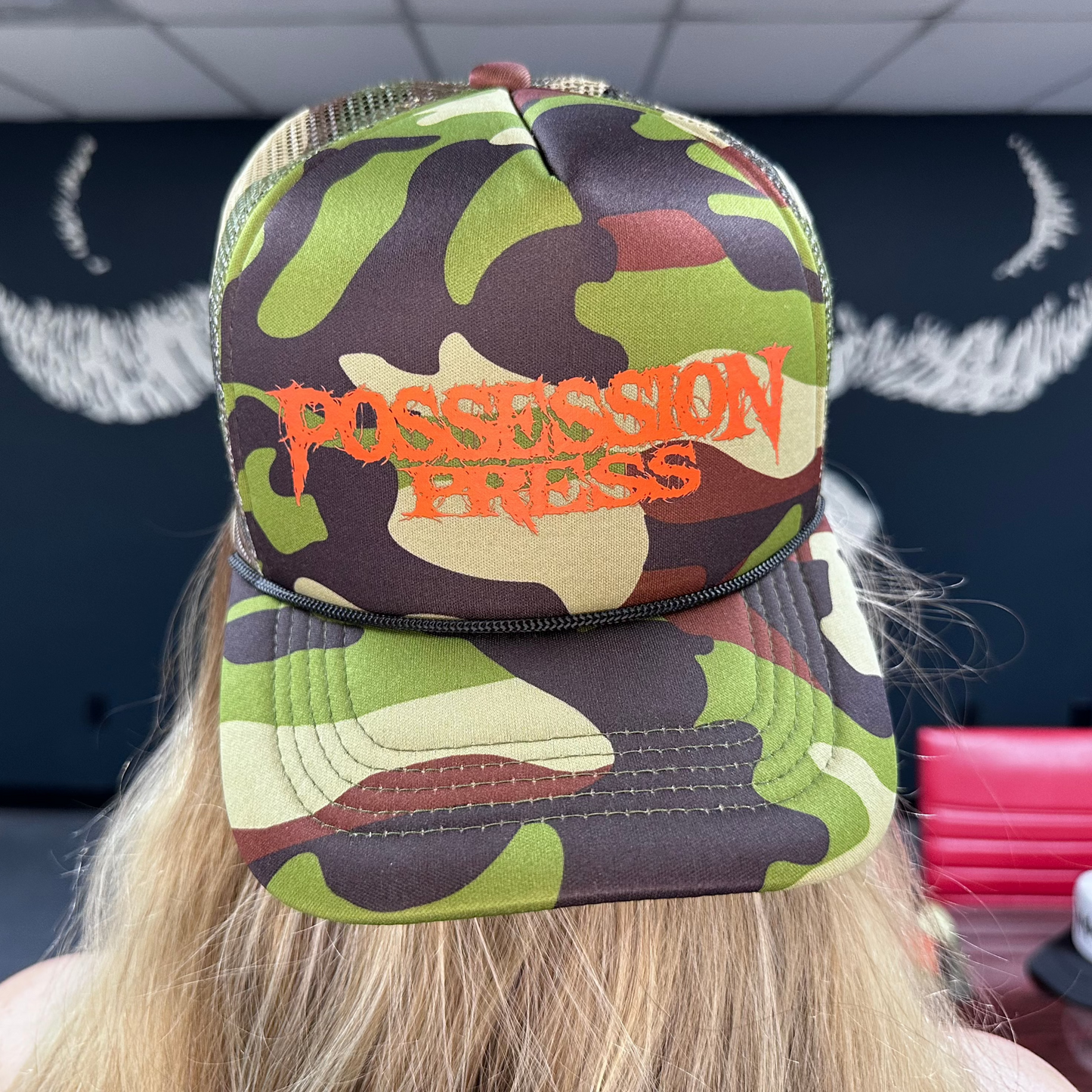 Possession Press - Camo Trucker Cap