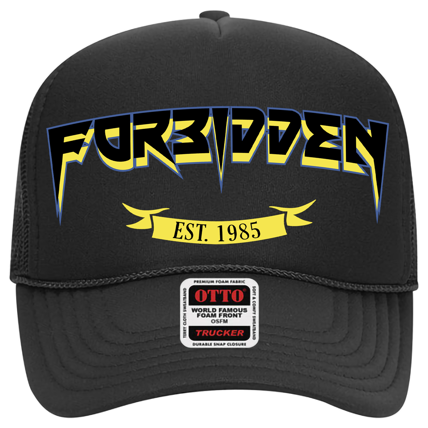 Forbidden - Black Trucker Cap