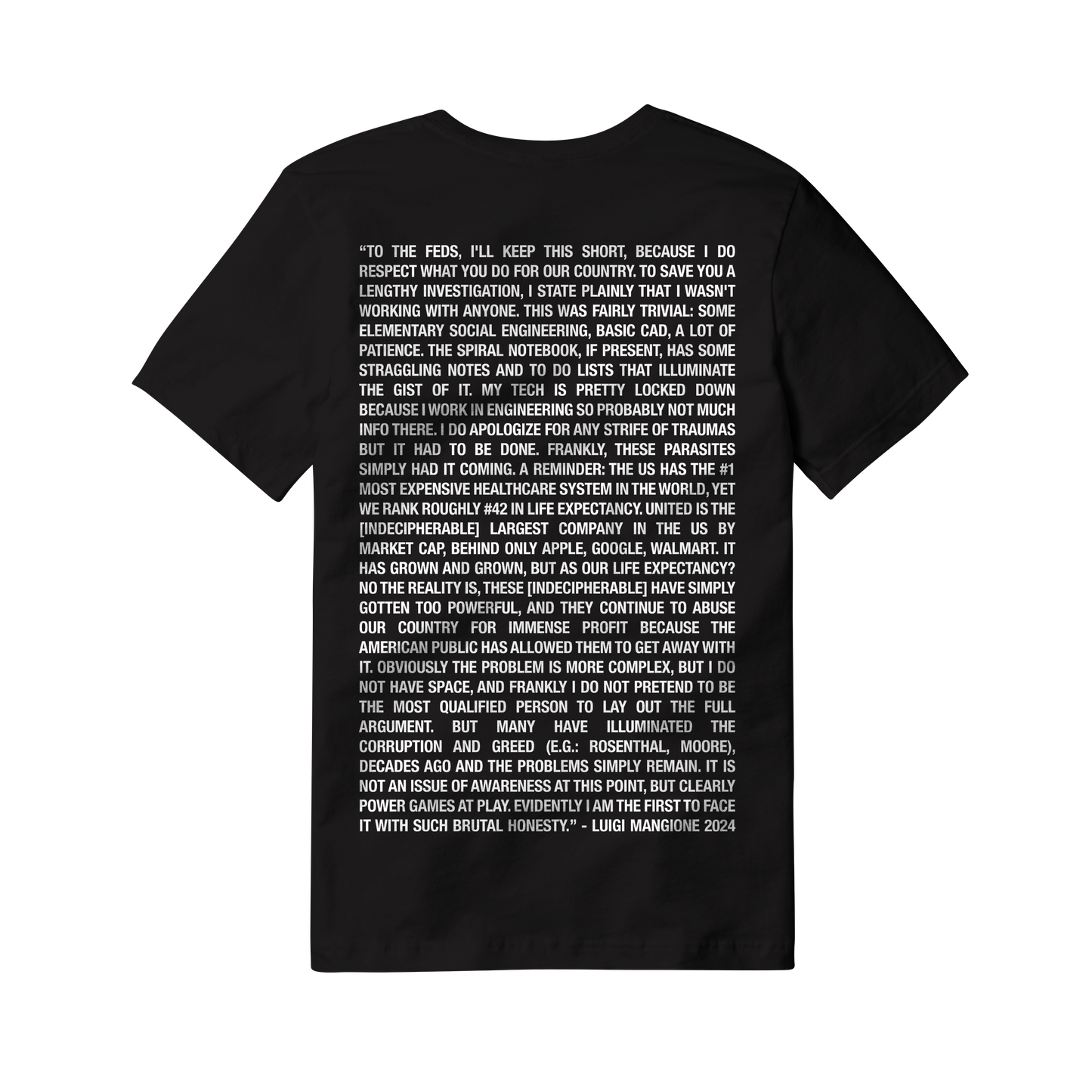 Manifesto T Shirt - SUPER LIMITED RELEASE