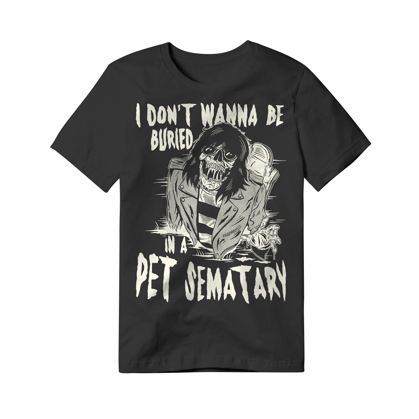 I Don't Wanna Be Buried - Black Comfort Colors T Shirt